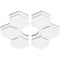 Ekena Millwork Daisy Architectural Grade PVC Contemporary Ceiling Medallion, Two Piece, 12"OD x 3"ID x 4"C x 1"P CMP12DY2-03000 - alternate 4